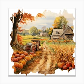 Pumpkin Patch 1 Canvas Print