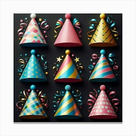 Party Hats Canvas Print