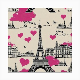 Paris Eiffel Tower 24 Canvas Print