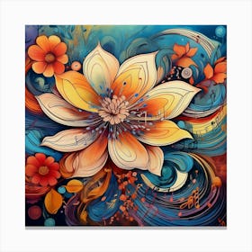 Colorful Flower 1 Canvas Print