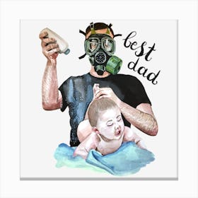 Best Dad Father's Day Canvas Print