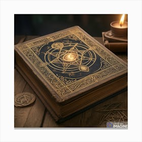 Book Of Spells Canvas Print