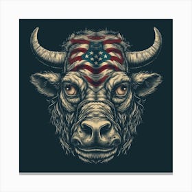 American Bull Head Canvas Print