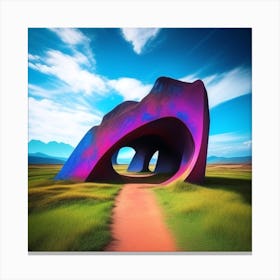 Sculpture In A Field Canvas Print