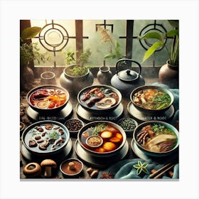 Sovereign Flame Taoist Soup Broth Canvas Print