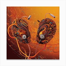 Headphones Canvas Print