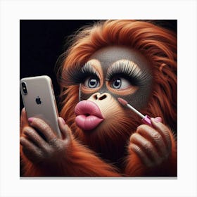 Orangutan Selfie Canvas Print