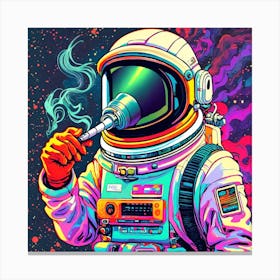 Hippie Astronaut Canvas Print