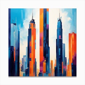 Chicago Skyline 1 Canvas Print