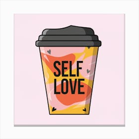 A Vector Illustration Paper Cup For Hot Drinks Canvas Print