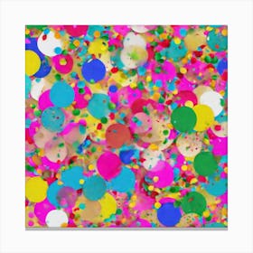 Colorful Confetti Canvas Print