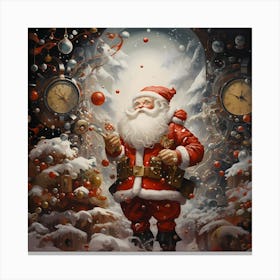 Nostalgic Hues of Yule Canvas Print