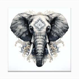 Elephant Series Artjuice By Csaba Fikker 006 Canvas Print