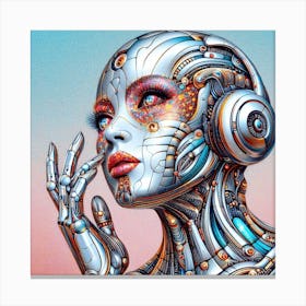 Robot Girl 4 Canvas Print