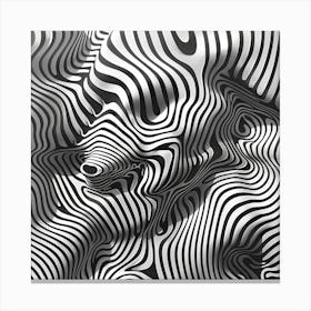 Abstract Zebra Pattern 2 Canvas Print