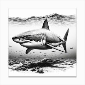 Great White Shark 6 Canvas Print