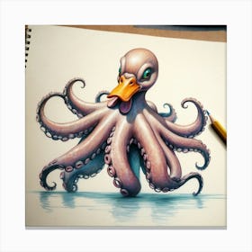 Octopus 79 Canvas Print