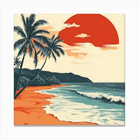 Hawaiian Beach Canvas Print Canvas Print