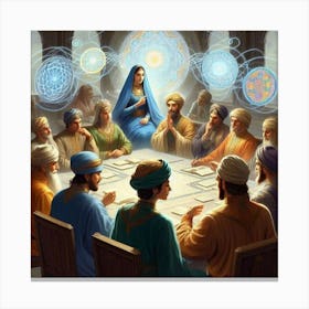 Meeting Of The Sages Canvas Print