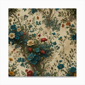 Floral Wallpaper 4 Canvas Print