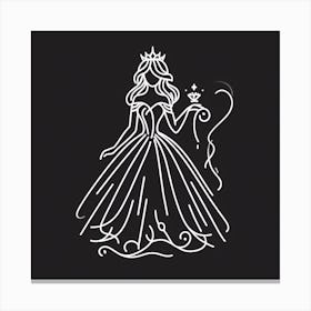 Princess In A Dress Canvas Print