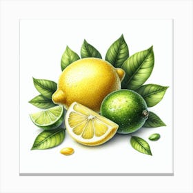Lemon and Lime 2 Canvas Print