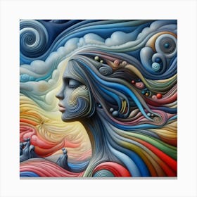 Lady Surreal Canvas Print