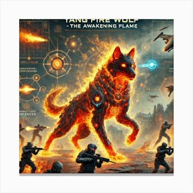 Yang Fire Wolf Adaptive Combat Canvas Print