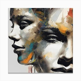 Abstract Face Two Art Print Canvas Print