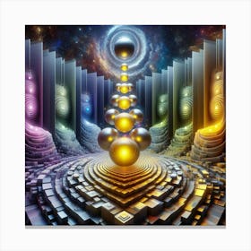 Psychedelic Universe 1 Canvas Print