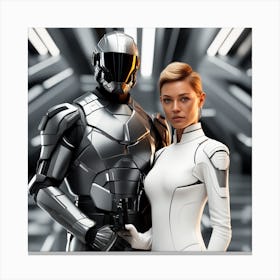 Futuristic Couple 104 Canvas Print