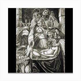 Deposition of Our Lord Jesus Christ; Graphics From Botticelli Canvas Print