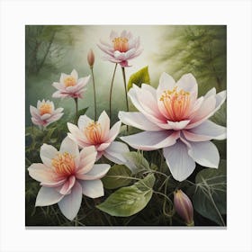 Lotus Flowers Canvas Print