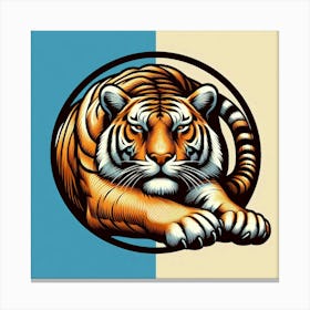 Tiger Logo Canvas Print