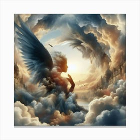 Angel In The Clouds Canvas Print