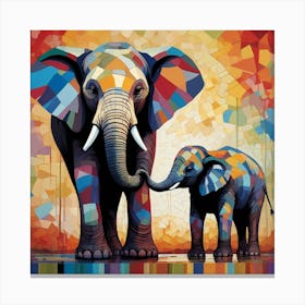 Elephants Canvas Print