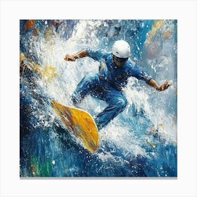 'Surfing' Art Canvas Print