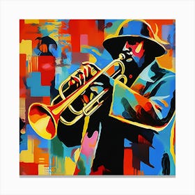 Jazz Trumpeter Canvas Print