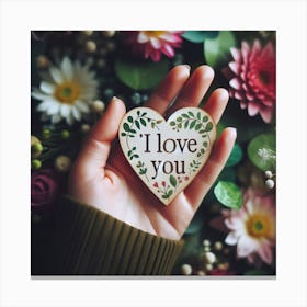 Love you 2 Canvas Print