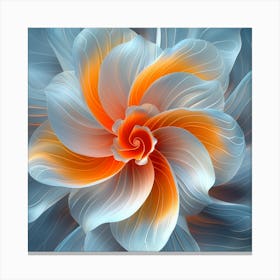 Abstract Flower Canvas Print