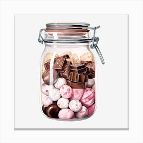 Jar Of Sweets 6 Canvas Print