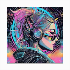 Cyber Fashion Canvas Print