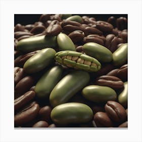 Green Coffee Beans 6 Canvas Print