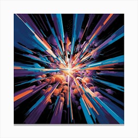 A Vivid Abstract Painting Showcasing A Burst Of Co Tbifztqfsk6ny2qllpfsla Csxvpcmlrsamyt69f Vza Canvas Print