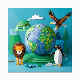 Zoo Animals Canvas Print