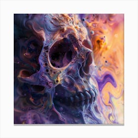 Abstract Skull Canvas Print