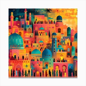 Jerusalem City Canvas Print