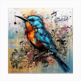 Bird Of Music Canvas Print