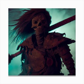 Zombie Warrior Canvas Print