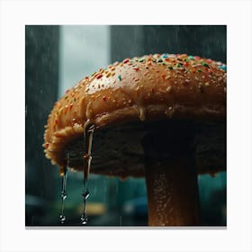 Doughnut Mushroom Canvas Print